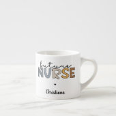 Tasse Expresso Infirmière future | Cadeau étudiant de l'école de (Droite)
