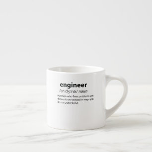 Tasse Expresso Ingénieur Définition de dictionnaire drôle