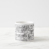 Tasse Expresso Ingénieur matériel informatique de circuit schéma (Devant)