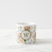 Tasse Expresso Initiale, Hortensia Pivoine Fleurs Hollandaises 16 (Devant)