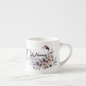 Tasse Expresso Inséparables et fleurs * Pajaritos y flores (Droite)