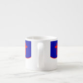 Tasse Expresso Inspiré du drapeau chrétien (Dos)