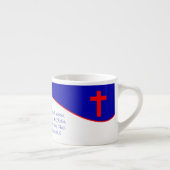 Tasse Expresso Inspiré du drapeau chrétien (Droite)