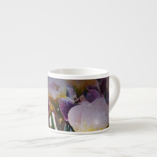 Tasse Expresso Iris de scintillement (Devant droit)