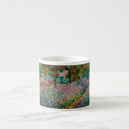 Tasse Expresso Iris Jardin Monet Giverny fleurs (Devant)