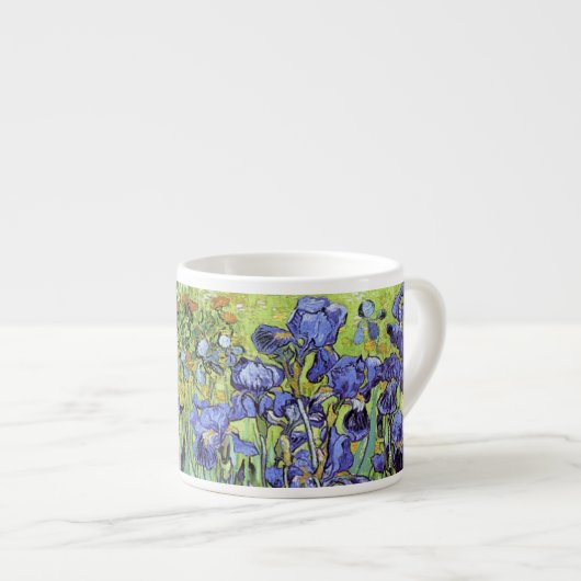 Tasse Expresso Irises en Jardin Vincent van Gogh (Devant droit)