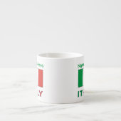 Tasse Expresso Italie et italien Drapeau vert Personnalisé (Devant)