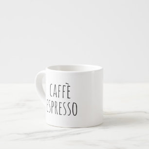 Tasse Expresso Italien de ferme à l'écriture manuscrite noire ten