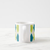 Tasse Expresso Jacquard bleu et vert (Dos)