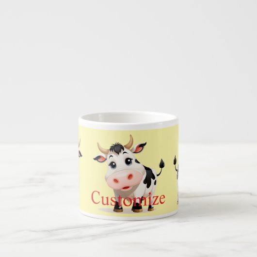 Tasse Expresso J'Aime Cows Art Thunder_Cove (Devant)