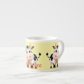 Tasse Expresso J'Aime Cows Art Thunder_Cove (Devant droit)
