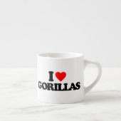 TASSE EXPRESSO J'AIME DES GORILLES (Droite)