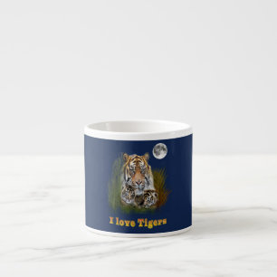 Tasse Expresso J'aime les tigres