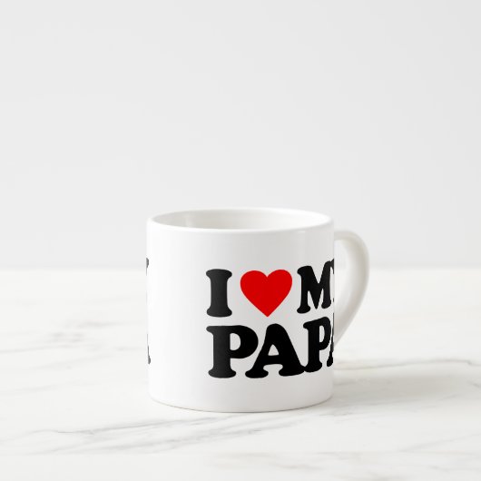 TASSE EXPRESSO J'AIME MON PAPA (Devant droit)