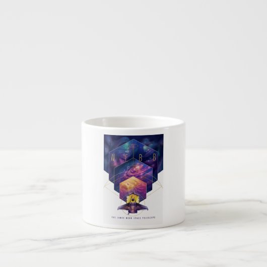 Tasse Expresso James Webb télescope spatial Illustration Art (Devant)