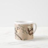 Tasse Expresso Japonais Asiatique Koson Bird Chickadee Songbird (Devant droit)