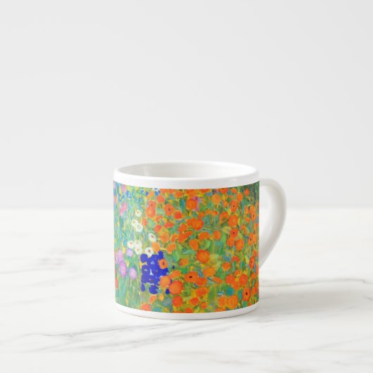 Tasse Expresso Jardin aux fleurs Gustav Klimt (Devant droit)