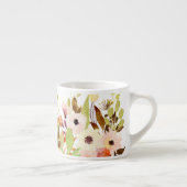 Tasse Expresso Jardin de fleurs aquarelles (Droite)
