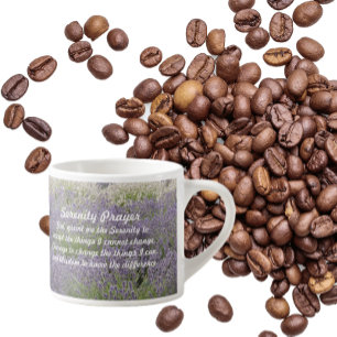 Tasse Expresso Jardin de prière de sérénité inspirant