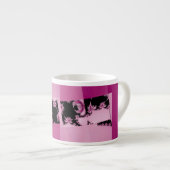 Tasse Expresso Jardin fractal rose (Devant droit)