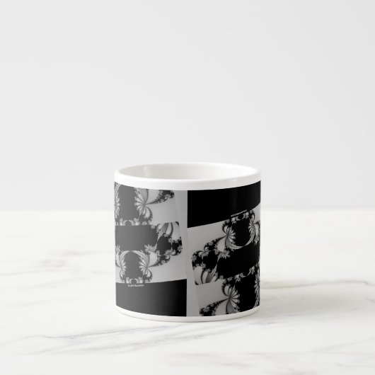 Tasse Expresso Jardin fragile gris (Devant)