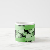 Tasse Expresso Jardin vert fractal (Devant)