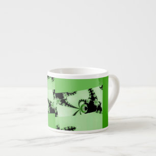 Tasse Expresso Jardin vert fractal