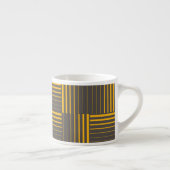 Tasse Expresso Jaune, cool, unique, tendance, lignes modernes (Droite)