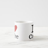 Tasse Expresso JE ❤️ Café PERSONNALISABLE (Devant)