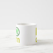 Tasse Expresso Je déteste le maïs (Devant)