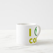 Tasse Expresso Je déteste le maïs (Devant droit)