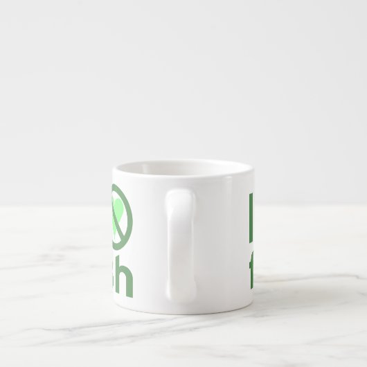 Tasse Expresso Je déteste le poisson (Dos)