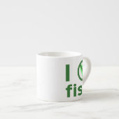 Tasse Expresso Je déteste le poisson (Devant droit)