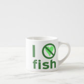 Tasse Expresso Je déteste le poisson (Droite)