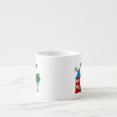 Tasse Expresso Je joue au baseball (Devant)