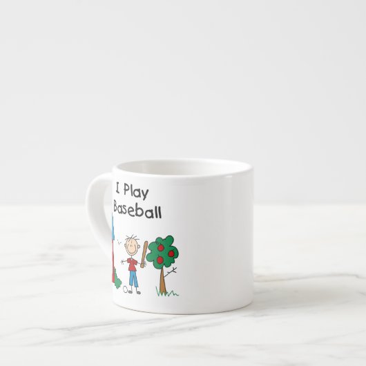 Tasse Expresso Je joue au baseball (Devant gauche)
