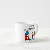 Tasse Expresso Je joue au baseball (Devant droit)
