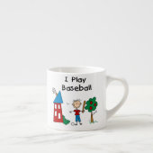 Tasse Expresso Je joue au baseball (Droite)