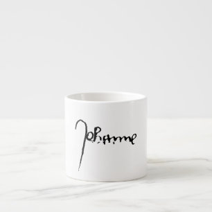Tasse Expresso Jeanne d'Arc Saint Joan Heilige Johanna Signature