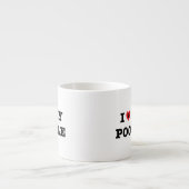 Tasse Expresso J'Entends Mon Poodle (Devant)