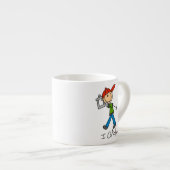 Tasse Expresso J'entraîne (Devant droit)
