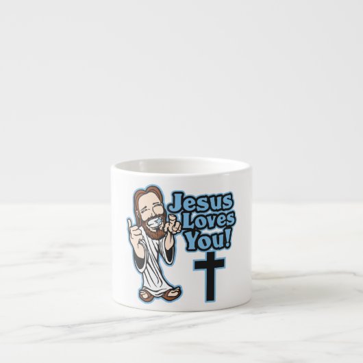 Tasse Expresso Jésus vous aime (Devant)