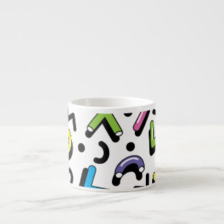 Tasse Expresso Jeu géométrique : Motif de formes de Doodles