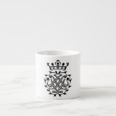Tasse Expresso Johann Sebastian Bach Crest Monogramme Insignia (Devant)