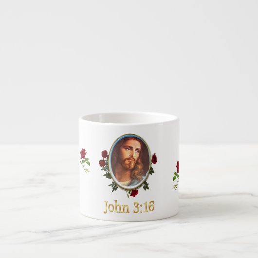 Tasse Expresso John 3:16 (Devant)