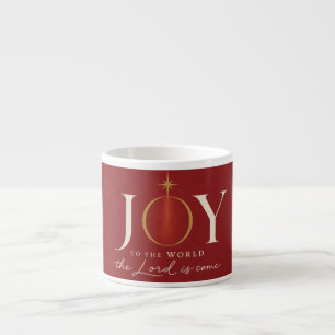 Tasse Expresso JOIE POUR LE MONDE Noël chrétien