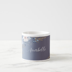 Tasse Expresso Joli cadeau floral personnalisé