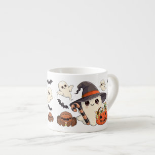 Tasse Expresso Joli fantôme de Halloween de style Kawaii