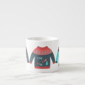 Tasse Expresso Joli Festif Douceur moche Cosy Noël (Devant)