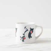 Tasse Expresso Joli Jouer Cartoon Belted Galloway Cow et Calf (Droite)